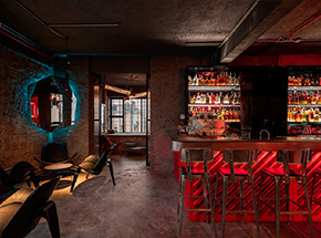 杭州工业复古酒吧装修设计效果图
